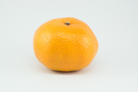 Orange fruit isolated on whiteの写真素材