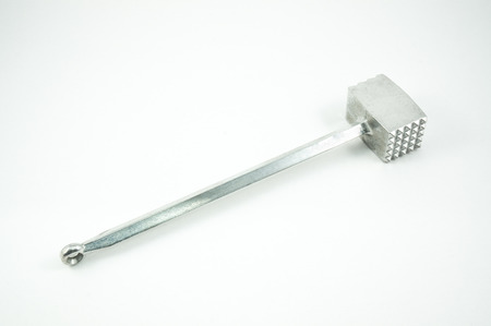 Meat Tenderizer isolated on white backgroundの写真素材