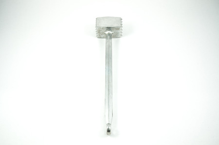 Meat Tenderizer isolated on white backgroundの写真素材