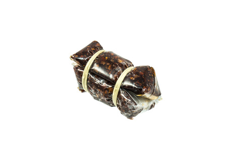 Jujube preserve thai fruit isolated on white backgroundの写真素材