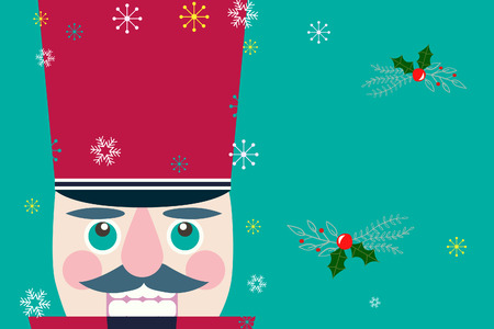 nutracker and snowの写真素材