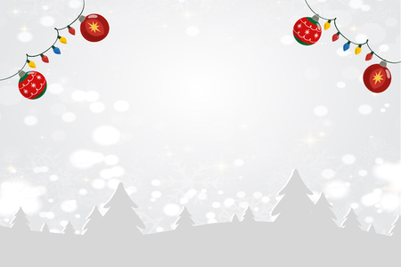 hanging red ball christmas cardの写真素材