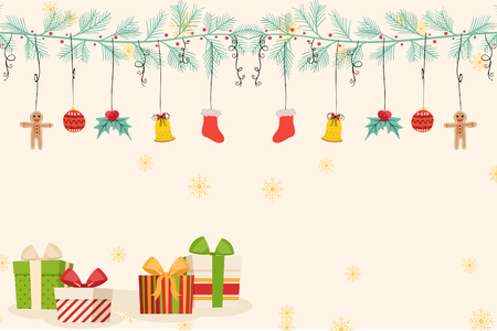 Christmas card with a star background with prizesの写真素材