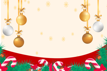 Christmas card with a background of stars with gold ornamentsの写真素材
