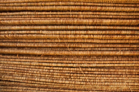 Prime prepared grass for roofingの写真素材