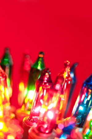 Flashing multicolored lights The decoration of the festival, such as New Year and Christmasの写真素材