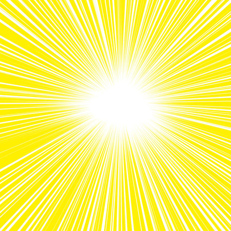 Abstract yellow background with rays and beams. Vector illustration. EPS 10 comic bookの写真素材