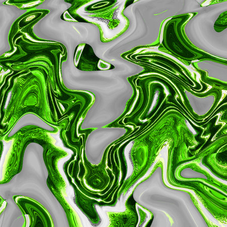 Seamless abstract marble texture in green and white colors, square image mystery science fictionの写真素材