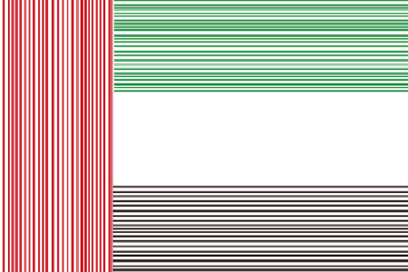 Flag of United Arab Emirates in the form of a striped background.の写真素材