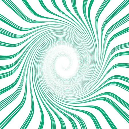 Abstract spirals background. Vector illustration in green and white colors.の写真素材