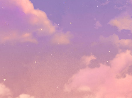 Soft cloudy is gradient pastel, Abstract sky background in sweet colorの写真素材