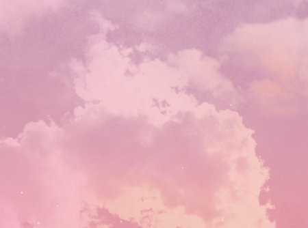 Soft cloudy is gradient pastel, Abstract sky background in sweet colorの写真素材