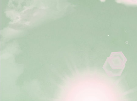 sky and sun with pastel gradient color and grunge paper textureの写真素材