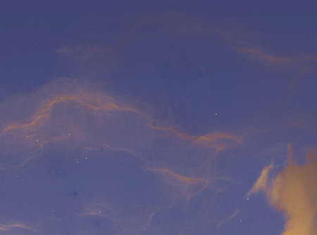 Night sky with clouds and stars. Abstract background. Toned.の写真素材