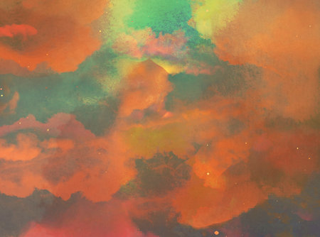 Abstract watercolor background. Hand-drawn illustration for your design.の写真素材