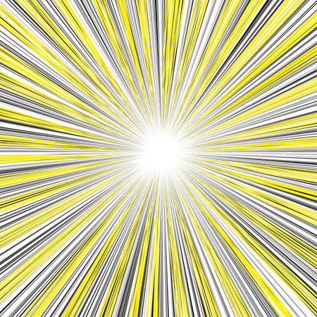 Comic book speed lines background. Explosion, starburst, sun burst. Radial, radiating lines. Vector illustrationの写真素材