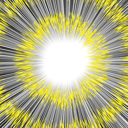 Comic book radial speed lines background. Explosion backdrop. Vector illustrationの写真素材