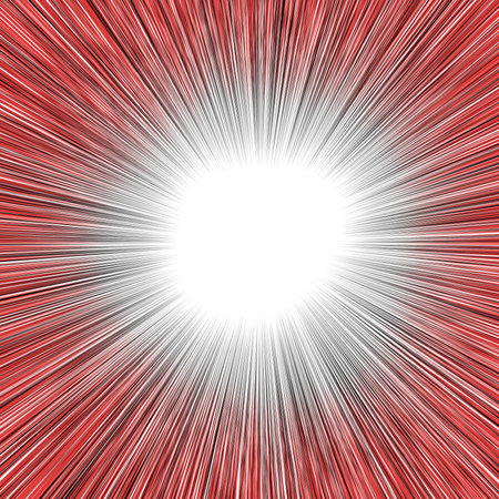 Radial lines background. Vector illustration. Red and white colors.の写真素材
