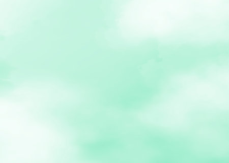 Green watercolor background for your design, watercolor background concept, vector. sky,cloud,weather,sunny,expanseの写真素材