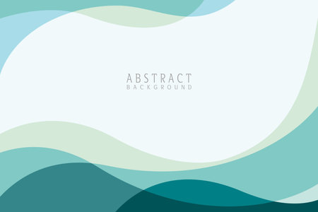abstract background with wavy shapes and copy space. vector illustrationのイラスト素材