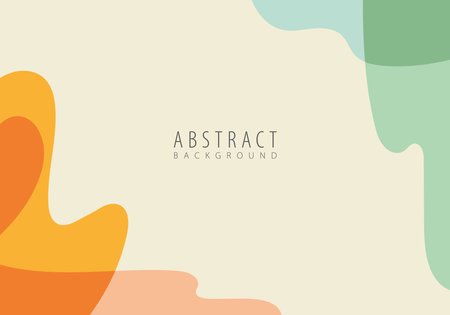 Abstract background with wavy shapes. Vector illustration for your design.のイラスト素材