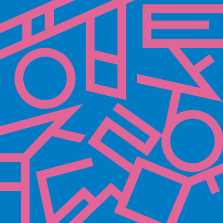 Seamless pattern with geometric shapes in retro style. Vector illustration.のイラスト素材