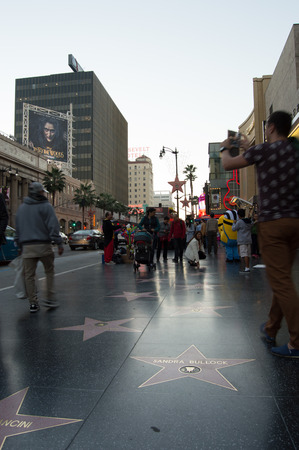 Walk of Fame  Sandra Bullockのeditorial素材