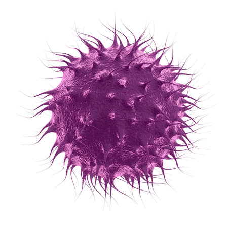 Flu virus isolated の写真素材