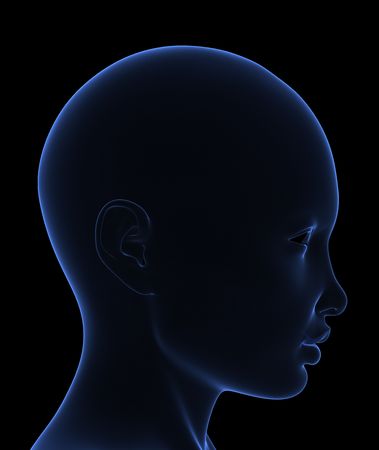 X ray stange head withsoft  mesh patterの写真素材