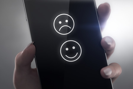 Smiley icon conceptの写真素材