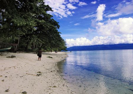 Hulaliu Beach, Moluccas Island, East Indonesiaの写真素材