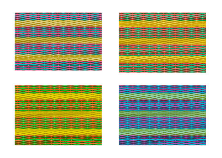 design of four mats texture background