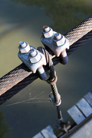 Wire rope bridges for wood