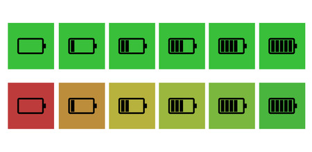 Battery status iconのイラスト素材