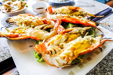delicious prawn grillの写真素材