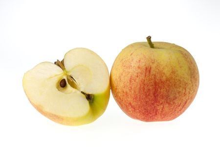 Isolate of the apple against white backgroundの写真素材