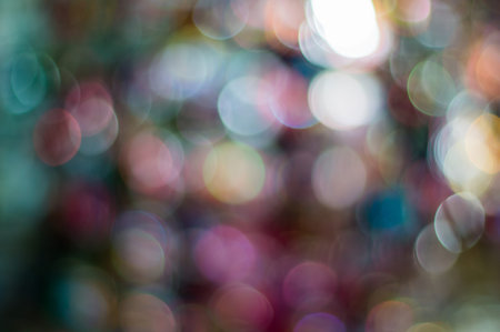 The round bokeh in variety colourful light