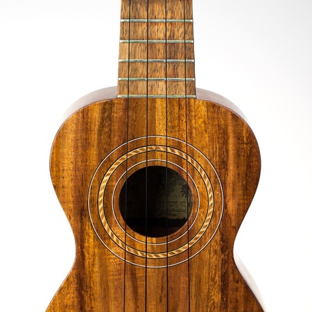 Traditional ukelele made of Koa woodの写真素材