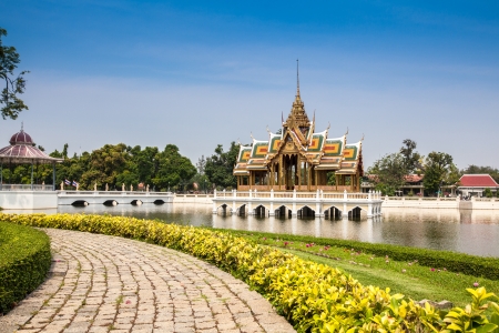 Landscape of Bang Pa In palaceのeditorial素材