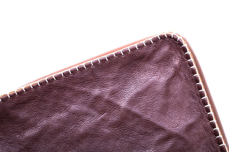 Close up of brown leather texture