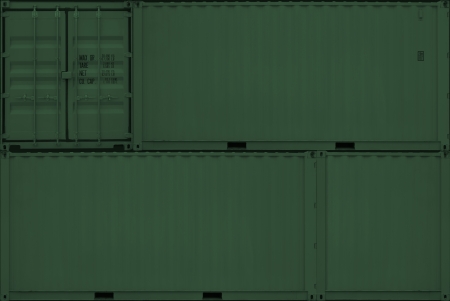 Stack of grunge containers in shipyardの写真素材