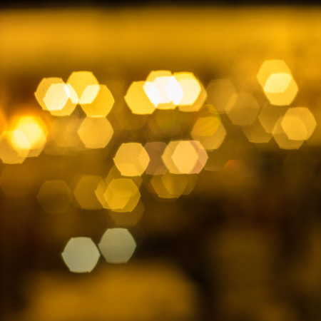 Elegant abstract background with bokeh defocused lights and starsの写真素材