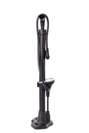 Large hand pump isolated on a white backgroundの写真素材