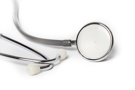 Stethoscope isolated on white background, medical toolの写真素材