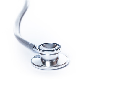 Stethoscope isolated on white background, medical toolの写真素材