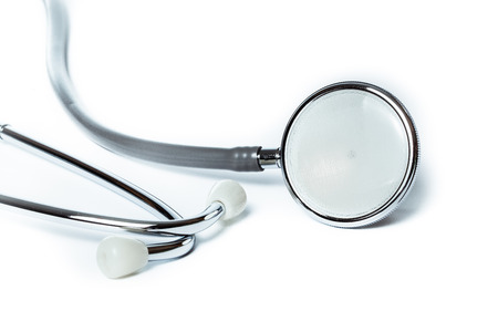 Stethoscope isolated on white background, medical toolの写真素材