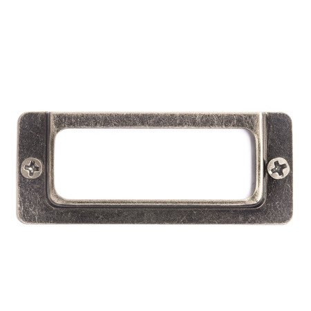 Antique brass name plateの写真素材