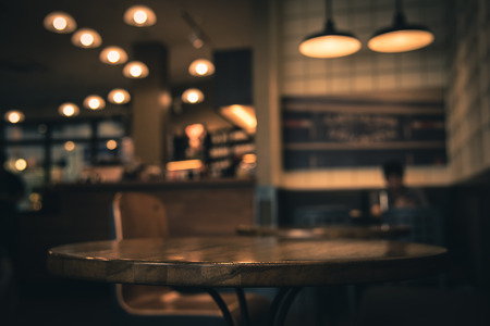 Blur or Defocus image of Coffee Shop or Cafeteria for use as Backgroundの写真素材