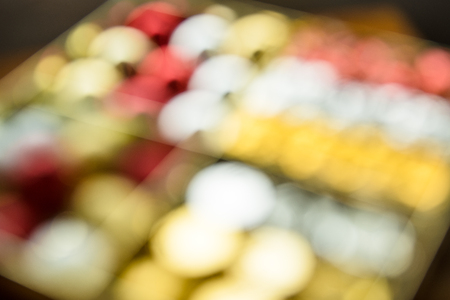 Defocus or blured Christmas decoration bokenの写真素材