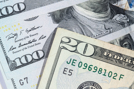 The dollar banknotes for business and finance concept